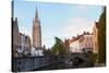 Scene of Old Town, Bruges-neirfy-Stretched Canvas