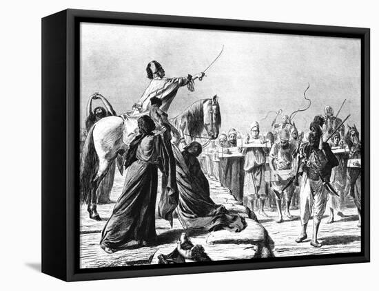 Scene of Recruitment under Mohammed-Ali, 1881-Wilhelm Gentz-Framed Stretched Canvas