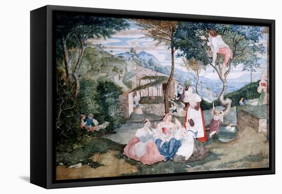 Scene of Rural Life-Franz Theobald Horny-Framed Stretched Canvas