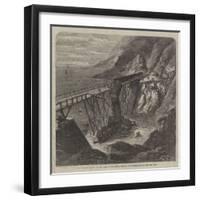 Scene of the Accident at Bray Head, on the Dublin, Wicklow, and Wexford Railway-null-Framed Giclee Print