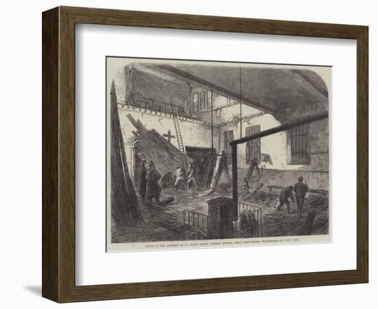 Scene of the Accident at St Mary's Roman Catholic Schools, Great Peter-Street, Westminster-null-Framed Giclee Print