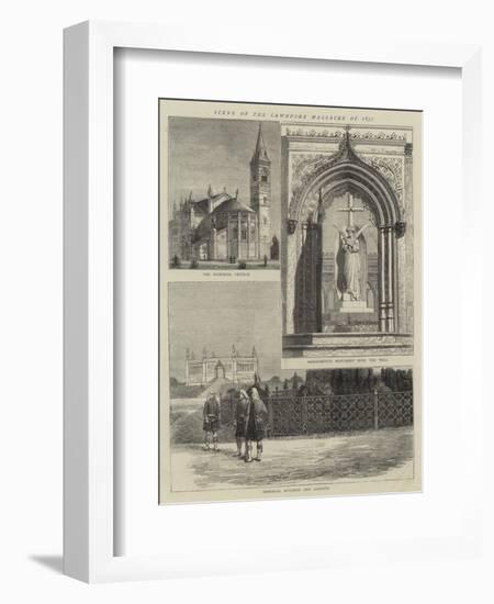 Scene of the Cawnpore Massacre of 1857-null-Framed Giclee Print