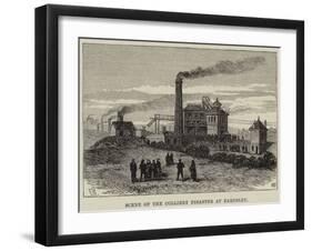 Scene of the Colliery Disaster at Barnsley-Frank Watkins-Framed Giclee Print