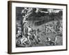 Scene of the Deluge, 1675-Athanasius Kircher-Framed Giclee Print