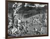 Scene of the Deluge, 1675-Athanasius Kircher-Framed Giclee Print