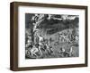 Scene of the Deluge, 1675-Athanasius Kircher-Framed Giclee Print