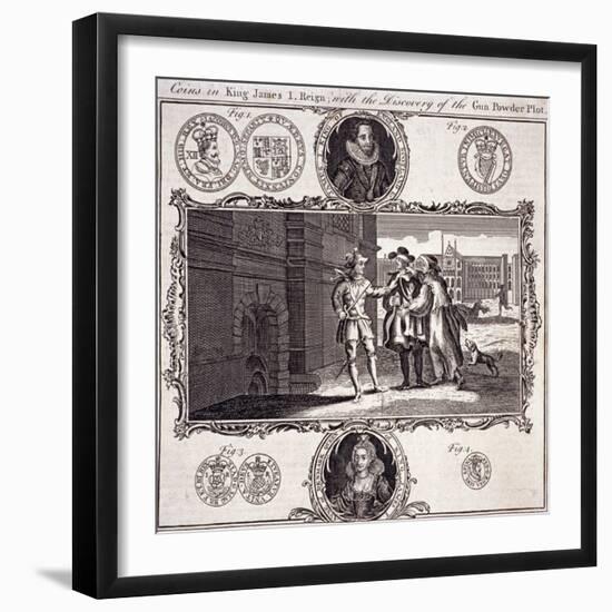 Scene of the Discovery of the Gunpowder Plot, 1605-null-Framed Giclee Print