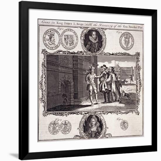 Scene of the Discovery of the Gunpowder Plot, 1605-null-Framed Giclee Print