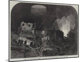 Scene of the Extraordinary Accident in the Welwyn Tunnel, Great Northern Railway-null-Mounted Giclee Print