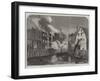 Scene of the Fire at Dockhead, Bermondsey, Sketched on Saturday Morning-null-Framed Giclee Print