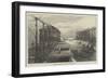 Scene of the Fire at Kentish-Town Station-null-Framed Giclee Print