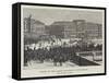 Scene of the Great Disaster at Stockholm, the Grand Hotel-null-Framed Stretched Canvas