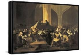 Scene of the Inquisition-Francisco de Goya-Framed Stretched Canvas