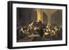 Scene of the Inquisition-Francisco de Goya-Framed Art Print