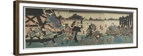 Scene of the Kabuki Play Based on the Yaoya Oshichi Story, 1847-1852-Utagawa Kunisada-Framed Giclee Print