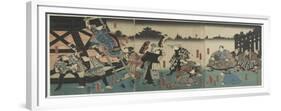 Scene of the Kabuki Play Based on the Yaoya Oshichi Story, 1847-1852-Utagawa Kunisada-Framed Giclee Print