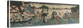 Scene of the Kabuki Play Based on the Yaoya Oshichi Story, 1847-1852-Utagawa Kunisada-Stretched Canvas