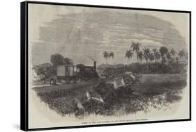 Scene of the Late Accident on the Ceylon Railway Near Colombo-null-Framed Stretched Canvas