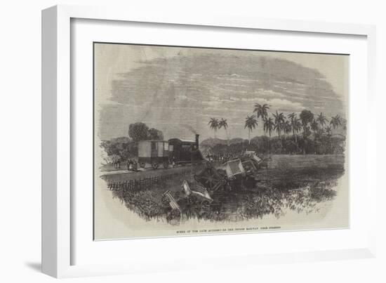 Scene of the Late Accident on the Ceylon Railway Near Colombo-null-Framed Giclee Print