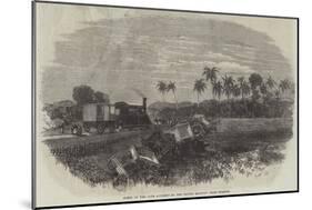 Scene of the Late Accident on the Ceylon Railway Near Colombo-null-Mounted Giclee Print