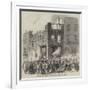 Scene of the Late Fatal Explosion of Fireworks at Lambeth-null-Framed Giclee Print