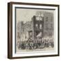 Scene of the Late Fatal Explosion of Fireworks at Lambeth-null-Framed Giclee Print