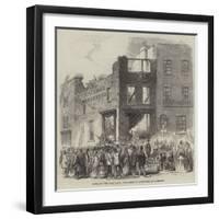 Scene of the Late Fatal Explosion of Fireworks at Lambeth-null-Framed Giclee Print