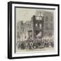 Scene of the Late Fatal Explosion of Fireworks at Lambeth-null-Framed Giclee Print