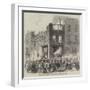 Scene of the Late Fatal Explosion of Fireworks at Lambeth-null-Framed Giclee Print