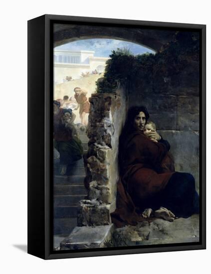 Scene of the Massacre of the Innocents, 1824-Leon Cogniet-Framed Stretched Canvas