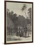 Scene of the Murder of Bishop Patteson, Santa Cruz, Pacific Ocean-null-Framed Giclee Print