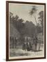 Scene of the Murder of Bishop Patteson, Santa Cruz, Pacific Ocean-null-Framed Giclee Print