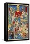 Scene of the Other World, No. 4-Kyosai Kawanabe-Framed Stretched Canvas