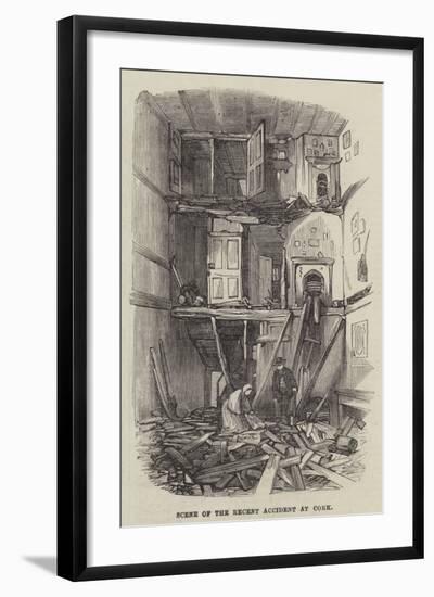 Scene of the Recent Accident at Cork-null-Framed Giclee Print