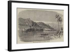 Scene of the Recent Earthquake in Japan, Sinking of The Diana-null-Framed Giclee Print