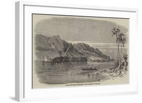 Scene of the Recent Earthquake in Japan, Sinking of The Diana-null-Framed Giclee Print