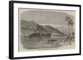 Scene of the Recent Earthquake in Japan, Sinking of The Diana-null-Framed Giclee Print