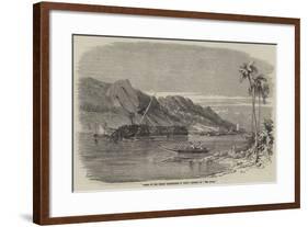 Scene of the Recent Earthquake in Japan, Sinking of The Diana-null-Framed Giclee Print