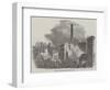 Scene of the Recent Fire at York-null-Framed Giclee Print