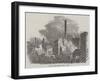 Scene of the Recent Fire at York-null-Framed Giclee Print