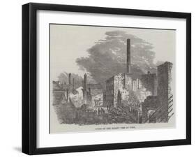 Scene of the Recent Fire at York-null-Framed Giclee Print