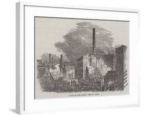 Scene of the Recent Fire at York-null-Framed Giclee Print