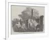 Scene of the Recent Fire at York-null-Framed Giclee Print