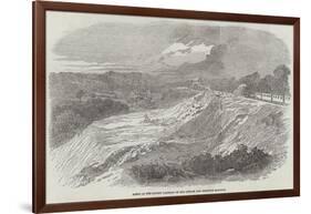 Scene of the Recent Landslip on the London and Brighton Railway-null-Framed Giclee Print