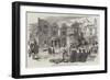 Scene of the Riot at Wigan, the Royal Hotel, November 1853-null-Framed Giclee Print