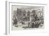 Scene of the Riot at Wigan, the Royal Hotel, November 1853-null-Framed Giclee Print