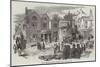 Scene of the Riot at Wigan, the Royal Hotel, November 1853-null-Mounted Giclee Print