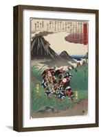 Scene of the Soga Brothers' Story, 1843-1847-Utagawa Hiroshige-Framed Giclee Print