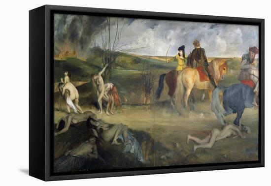 Scene of War in the Middle Ages, c.1865-Edgar Degas-Framed Stretched Canvas