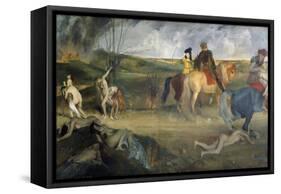 Scene of War in the Middle Ages, c.1865-Edgar Degas-Framed Stretched Canvas